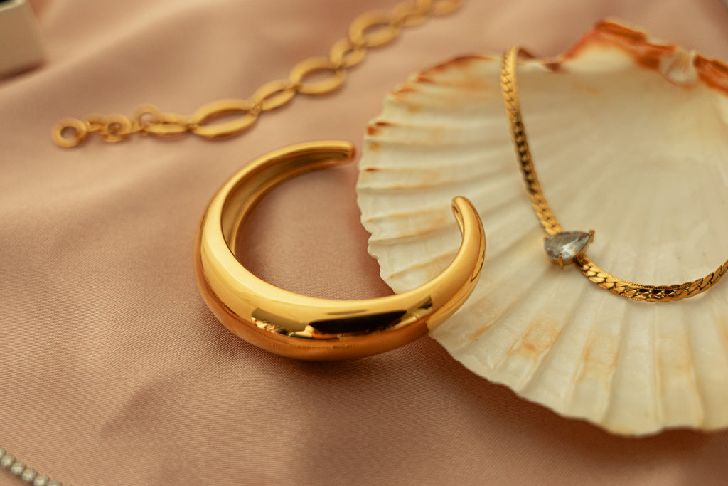 Celine Curved Dome Bangle