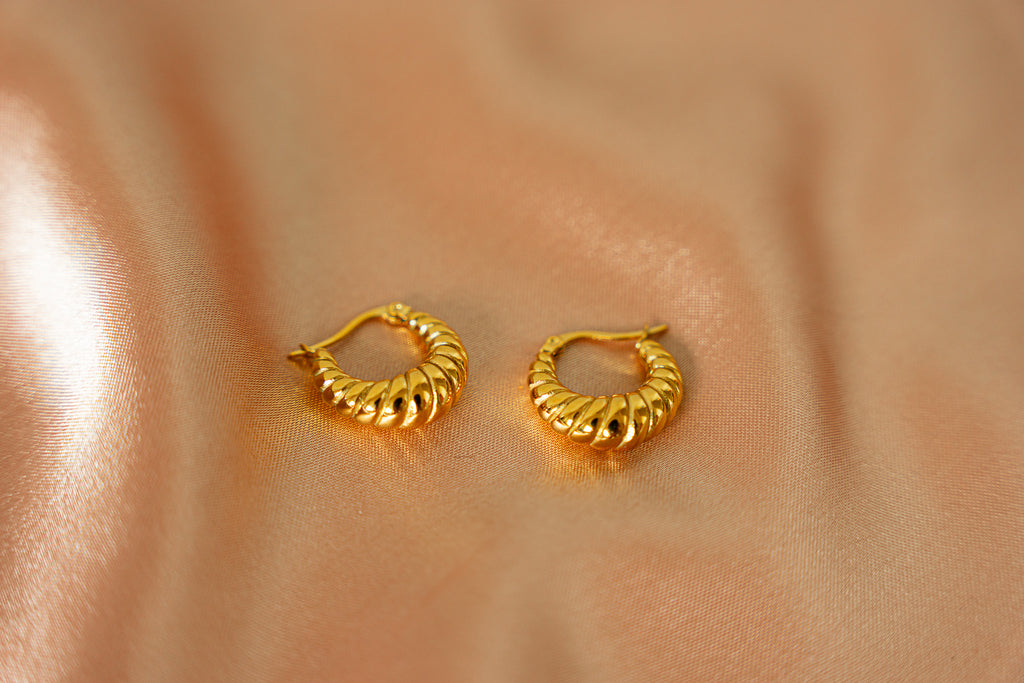 Camille Croissant Twisted Hoops
