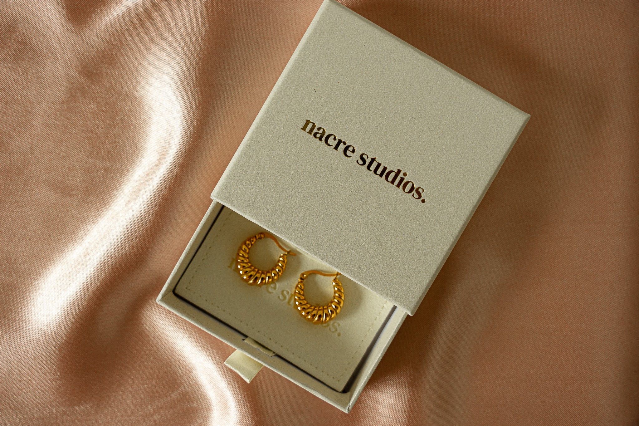 Camille Croissant Twisted Hoops