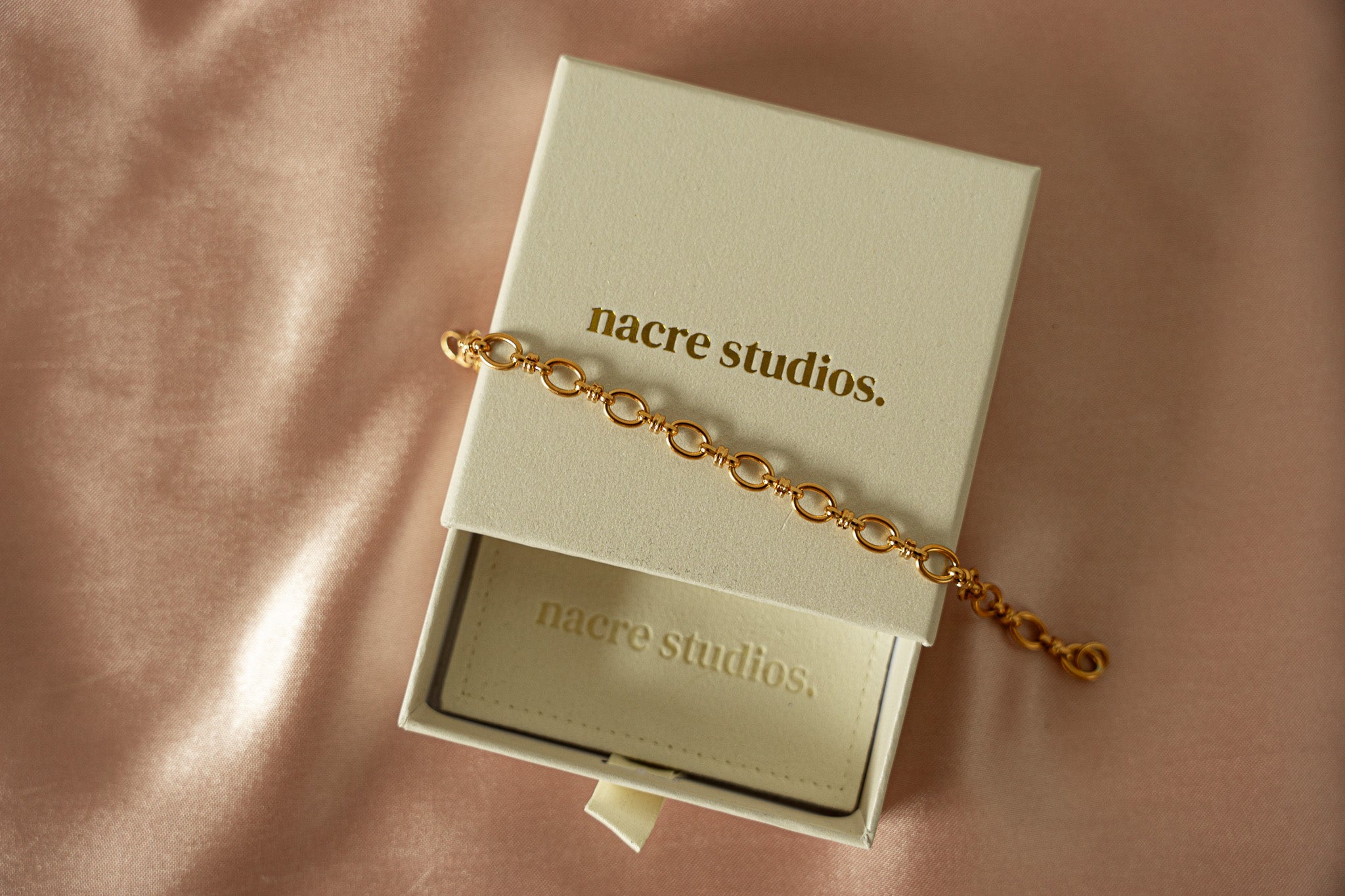 Lydia Gold Round Link Chain Bracelet