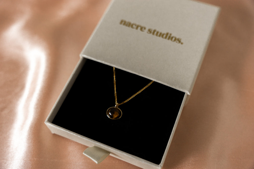 Cleo Tigers Eye Necklace