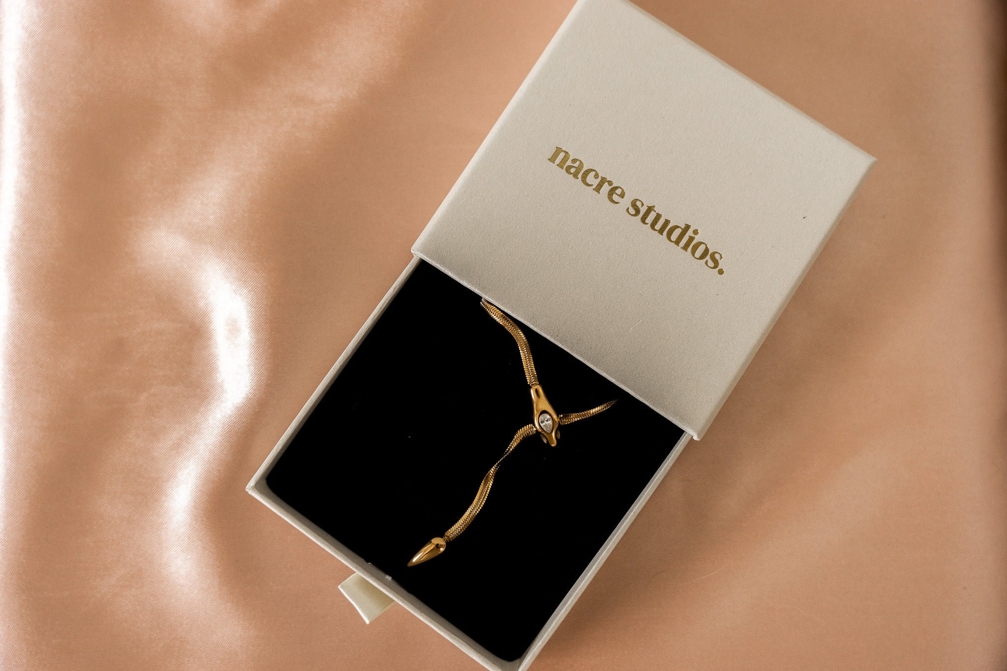 Seraphina Serpentine Lariat Necklace