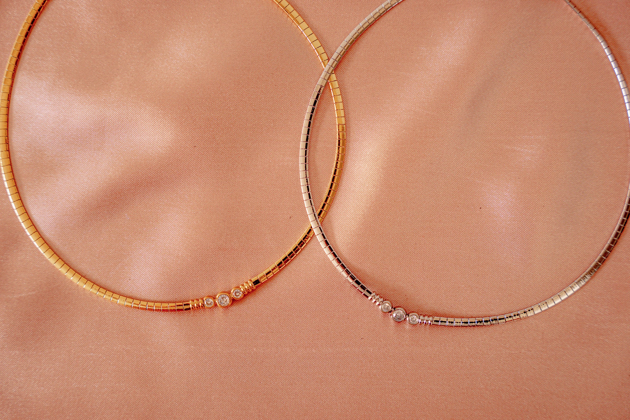 Eleanor Zirconia Flat Chain Necklace