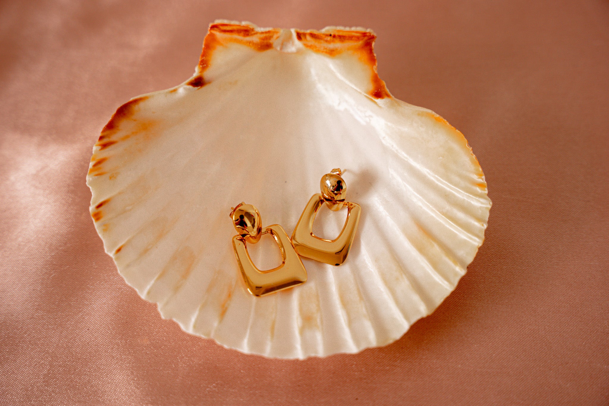 Louisa Gold Door Knocker Earrings