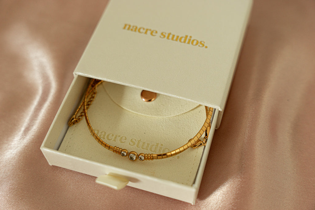 Eleanor Zirconia Flat Chain Necklace