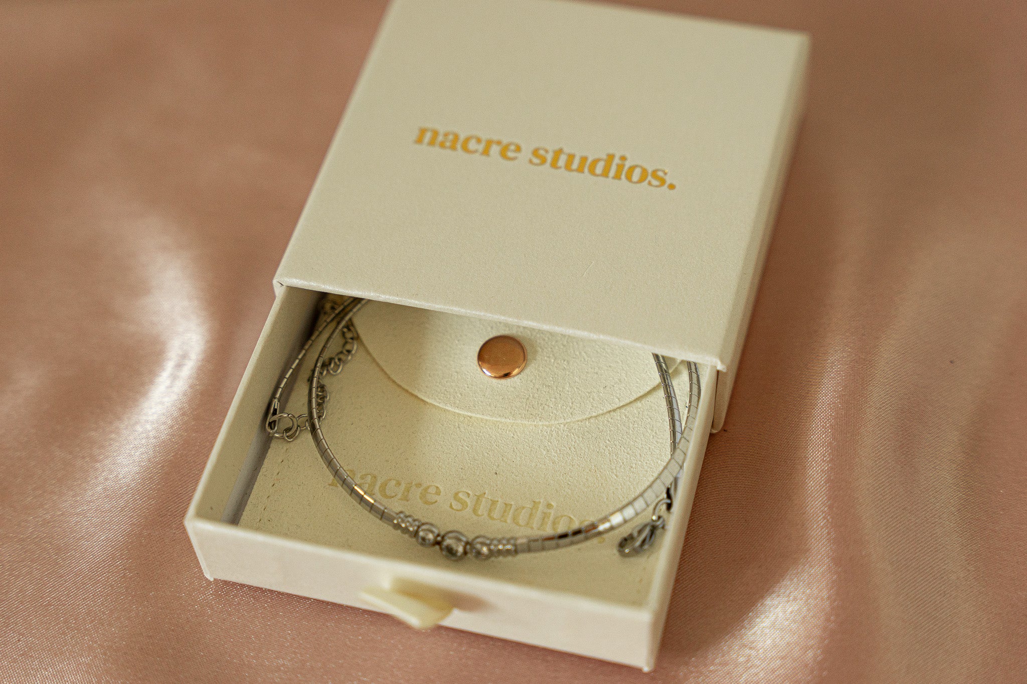 Eleanor Zirconia Flat Chain Necklace