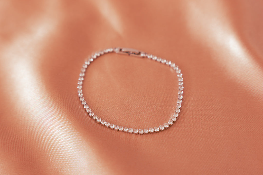 Christine Sterling Silver Cubic Zirconia Tennis Bracelet