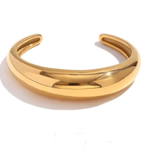 Celine Curved Dome Bangle