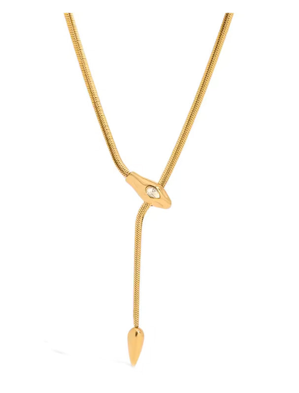 Seraphina Serpentine Lariat Necklace