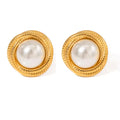 Cecilia Faux Pearl Statement Studs