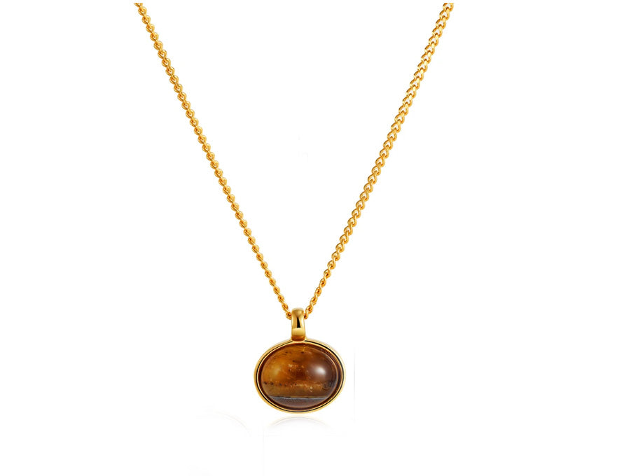 Cleo Tigers Eye Necklace