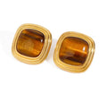 Nala Tigers Eye Square Earrings