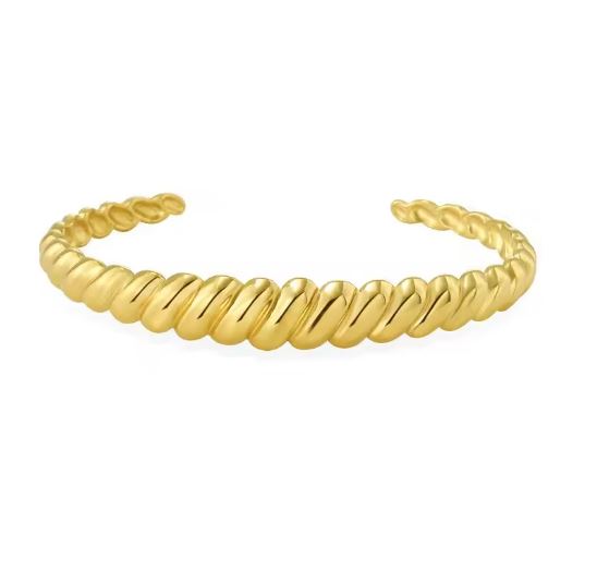 Amelie Croissant Gold Bangle